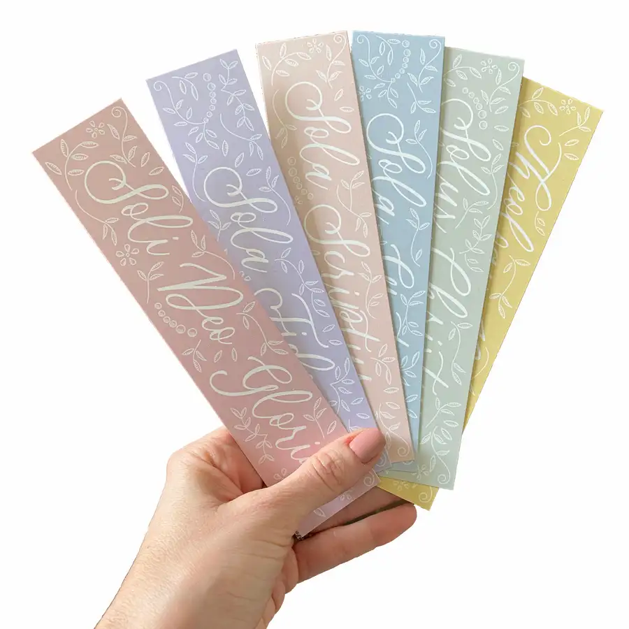 Five Solas Floral Bookmark Set #3